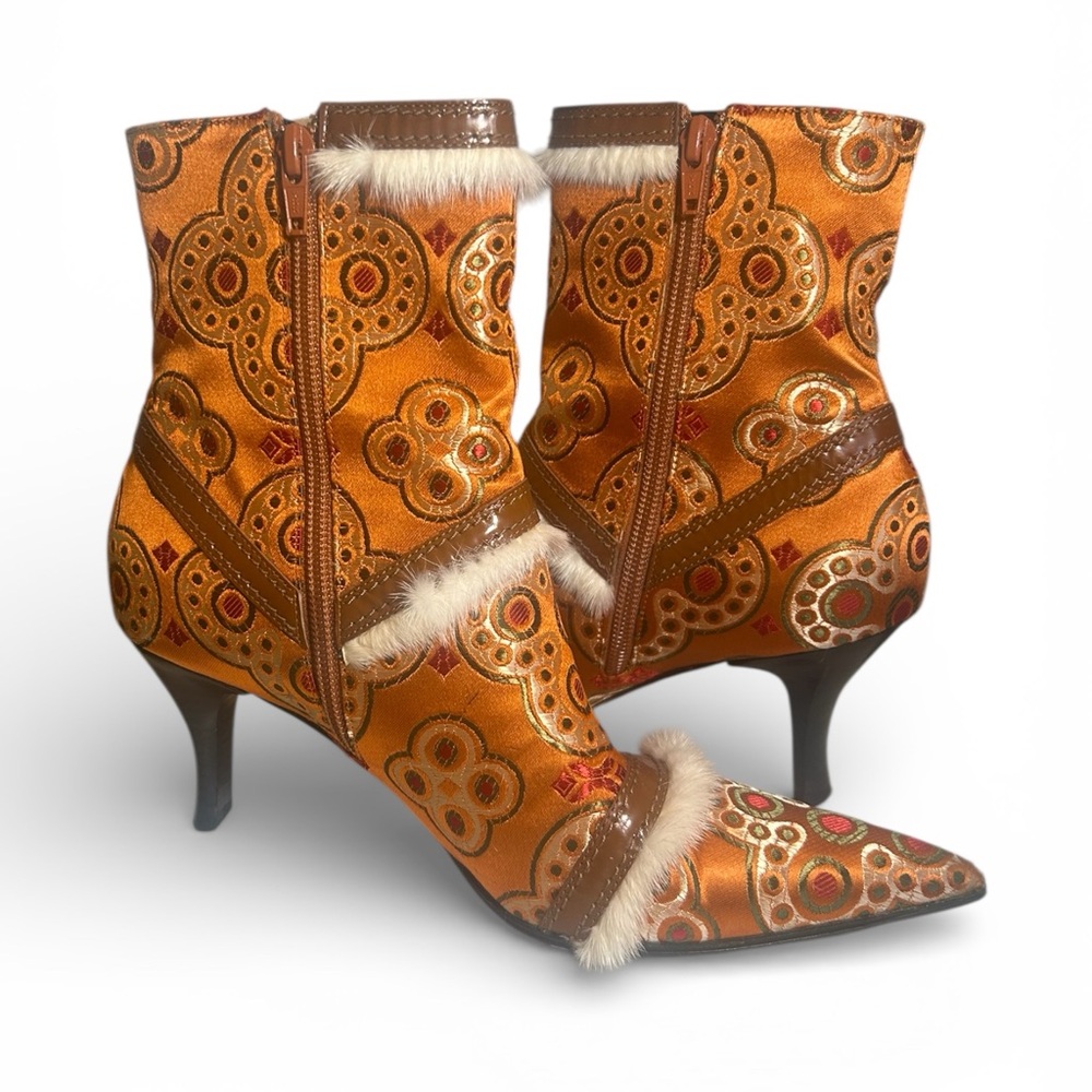 Vintage Casadei Princess Arancio Boots - Very Rare